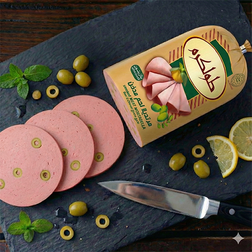 مرتديلا لحم مدخن بالزيتون