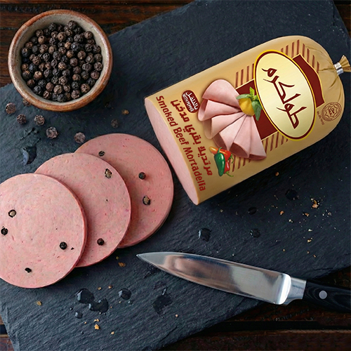 مرتديلا بقري مدخن بالفلفل