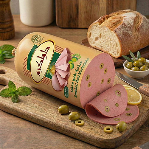 مرتديلا بقري مدخن بالزيتون